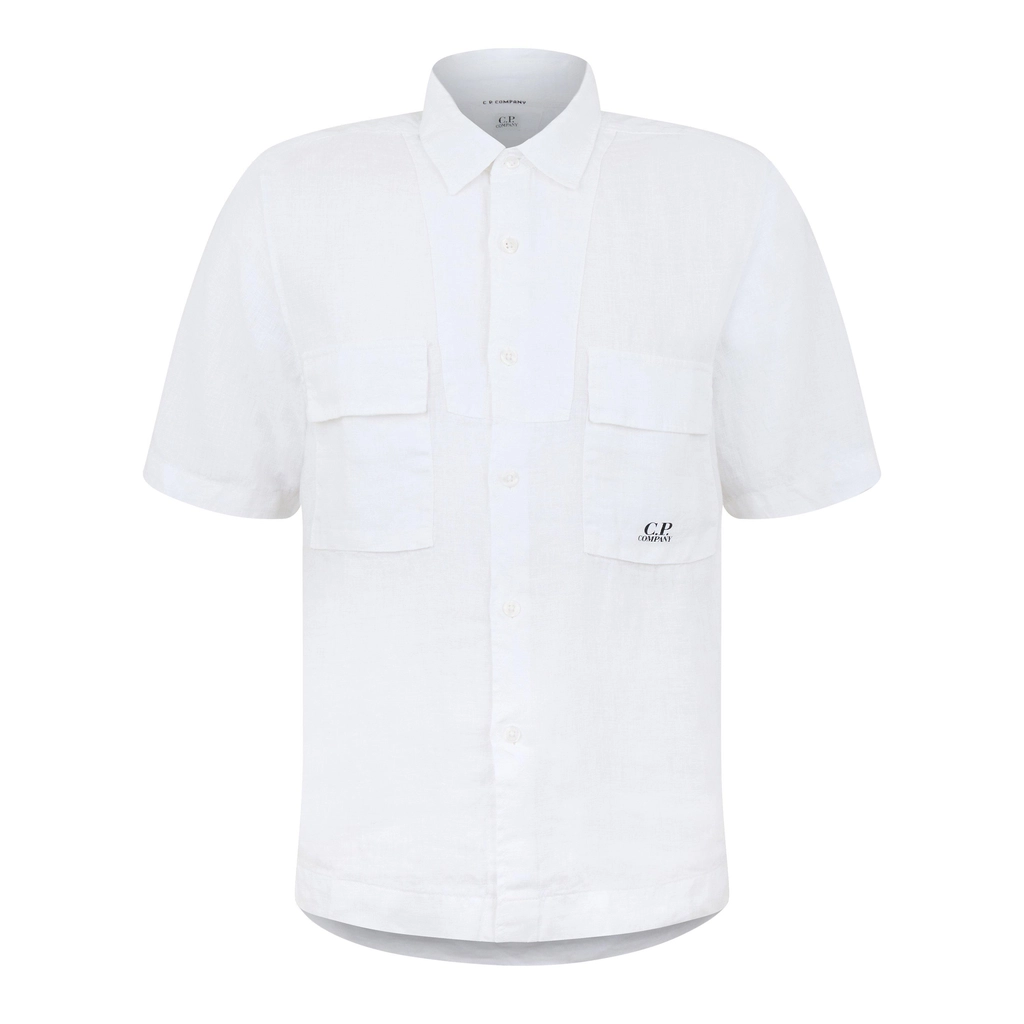 CP Company Shirts - Short Sleeve - Gauze White 103